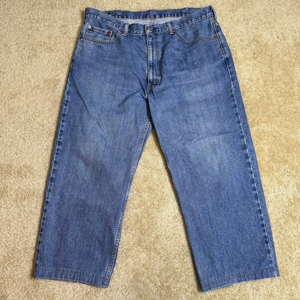 Levi's‎ 550 Jeans Mens 40x26 Blue Relaxed Fit Tapered Leg Denim Cotton